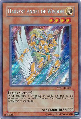 Harvest Angel of Wisdom STON EN063 Secret Rare Unlimited Harvest Angel of Wisdom STON EN063 Secret Rare Unlimited