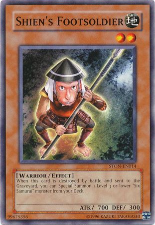 Shien s Footsoldier STON EN014 Common Unlimited Shien s Footsoldier STON EN014 Common Unlimited