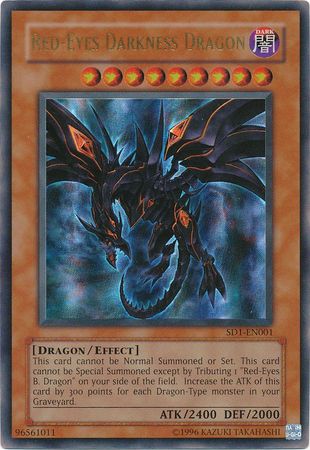 Details about   Red-Eyes Darkness Dragon SD1-EN001 Ultra Rare 1st Edition/Unlimited 
