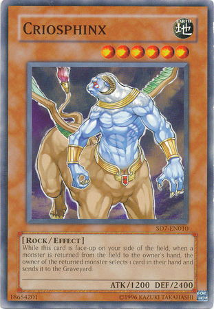 Criosphinx SD7 EN010 Common Unlimited Structure Deck Invincible Fortress SD7 Unlimited singles Criosphinx SD7 EN010 Common Unlimited Structure Deck Invincible Fortress SD7 Unlimited singles