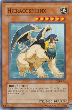 Hieracosphinx SD7 EN009 Common Unlimited Structure Deck Invincible Fortress SD7 Unlimited singles Hieracosphinx SD7 EN009 Common Unlimited Structure Deck Invincible Fortress SD7 Unlimited singles
