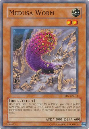 Medusa Worm SD7 EN014 Common Unlimited Structure Deck Invincible Fortress SD7 Unlimited singles Medusa Worm SD7 EN014 Common Unlimited Structure Deck Invincible Fortress SD7 Unlimited singles