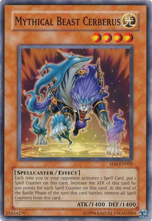 Mythical Beast Cerberus SD6 EN002 Common Unlimited Structure Deck Spellcaster s Judgment SD6 Unlimited Singles Mythical Beast Cerberus SD6 EN002 Common Unlimited Structure Deck Spellcaster s Judgment SD6 Unlimited Singles