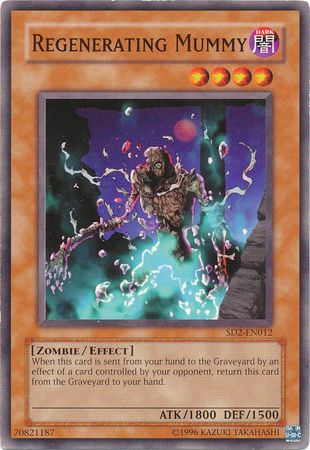 Regenerating Mummy SD2 EN012 Common Unlimited Structure Deck Zombie Madness SD2 Unlimited Singles Regenerating Mummy SD2 EN012 Common Unlimited Structure Deck Zombie Madness SD2 Unlimited Singles