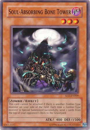 Soul Absorbing Bone Tower SD2 EN009 Common Unlimited Soul Absorbing Bone Tower SD2 EN009 Common Unlimited