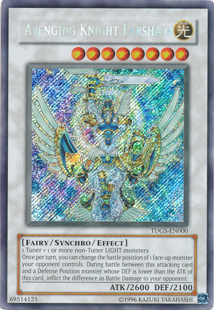 Avenging Knight Parshath TDGS EN000 Secret Rare Unlimited Avenging Knight Parshath TDGS EN000 Secret Rare Unlimited