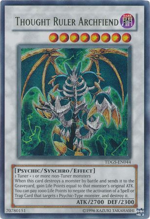 Thought Ruler Archfiend TDGS EN044 Ultra Rare Unlimited The Duelist Genesis TDGS Unlimited Singles Thought Ruler Archfiend TDGS EN044 Ultra Rare Unlimited The Duelist Genesis TDGS Unlimited Singles