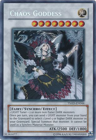 Chaos Goddess TSHD EN044 Secret Rare Unlimited The Shining Darkness TSHD Unlimited Singles Chaos Goddess TSHD EN044 Secret Rare Unlimited The Shining Darkness TSHD Unlimited Singles