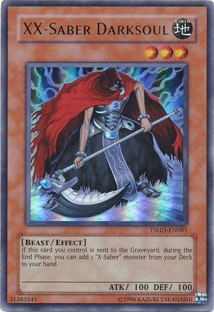 XX Saber Darksoul TSHD EN081 Ultra Rare Unlimited The Shining Darkness TSHD Unlimited Singles XX Saber Darksoul TSHD EN081 Ultra Rare Unlimited The Shining Darkness TSHD Unlimited Singles