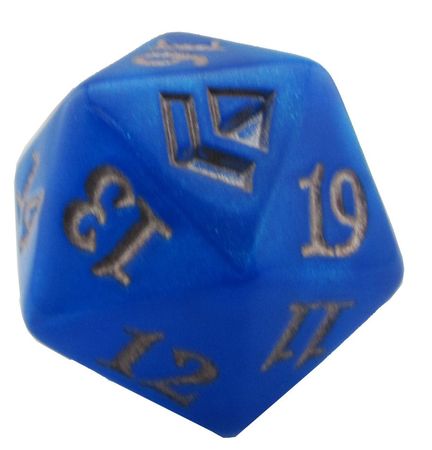 MTG Magic Planeswalker Blue Speckled Promo Spin Down Counter NEW Die Dice d20