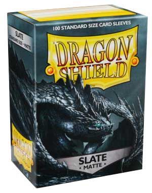 Dragon Shield Matte Slate 100ct Standard Size Sleeves AT 11027 Sleeves Dragon Shield Matte Slate 100ct Standard Size Sleeves AT 11027 Sleeves