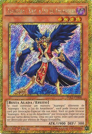 Asanegra Kris a Luz do Amanhecer PGL2 PT006 Gold Secret Rare 1st Edition Portuguese Yugioh Cards Asanegra Kris a Luz do Amanhecer PGL2 PT006 Gold Secret Rare 1st Edition Portuguese Yugioh Cards