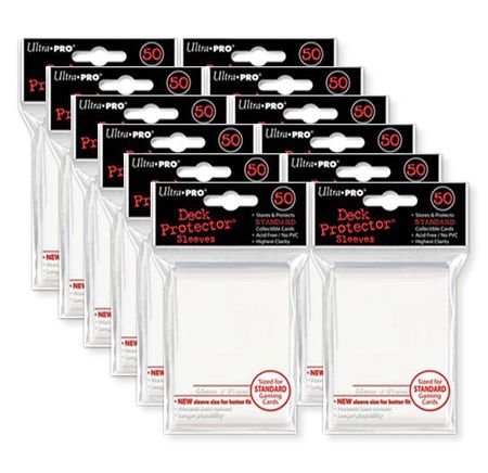 Ultra Pro White 50ct Standard Sized Sleeves Case of 12 Packs UP82668 Sleeves Ultra Pro White 50ct Standard Sized Sleeves Case of 12 Packs UP82668 Sleeves