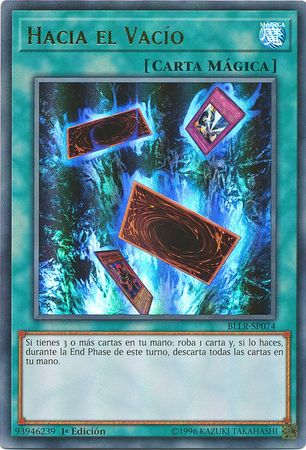Hacia el Vacio BLLR SP074 Ultra Rare 1st Edition Spanish Yugioh Cards Hacia el Vacio BLLR SP074 Ultra Rare 1st Edition Spanish Yugioh Cards
