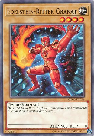 Edelstein Ritter Granat OP06 DE014 Common German Yugioh Cards Edelstein Ritter Granat OP06 DE014 Common German Yugioh Cards