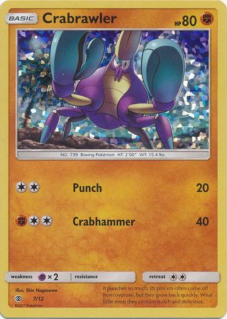 Crabrawler 7 12 McDonald s Holo Promo Pokemon McDonald s Promos Crabrawler 7 12 McDonald s Holo Promo Pokemon McDonald s Promos
