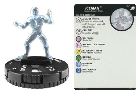 Ice man 004 X men Xavier s School Marvel Heroclix Ice man 004 X men Xavier s School Marvel Heroclix