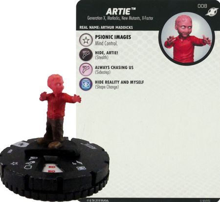 Artie 008 X men Xavier s School Marvel Heroclix Artie 008 X men Xavier s School Marvel Heroclix