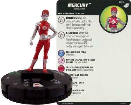 Mercury 025 X men Xavier s School Marvel Heroclix Marvel X Men Xavier s School Singles Mercury 025 X men Xavier s School Marvel Heroclix Marvel X Men Xavier s School Singles