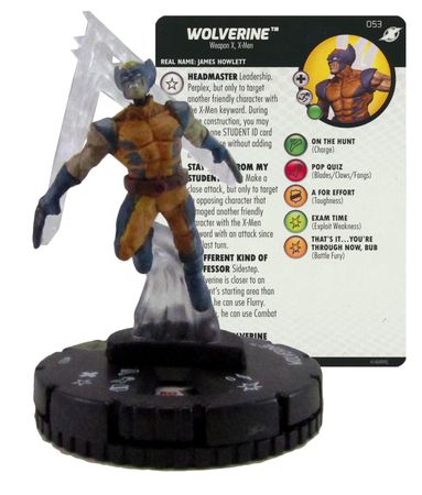 Wolverine 053 X men Xavier s School Marvel Heroclix Marvel X Men Xavier s School Singles Wolverine 053 X men Xavier s School Marvel Heroclix Marvel X Men Xavier s School Singles