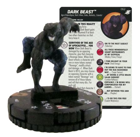 Dark Beast 062 Chase Rare X men Xavier s School Marvel Heroclix Dark Beast 062 Chase Rare X men Xavier s School Marvel Heroclix