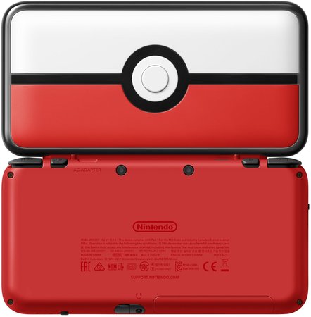 New Nintendo 2ds Xl Red White Console Video Games Trollandtoad