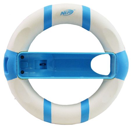 Nintendo Wii Nerf Racing Wheel Light Blue White Nintendo Wii Nerf Racing Wheel Light Blue White