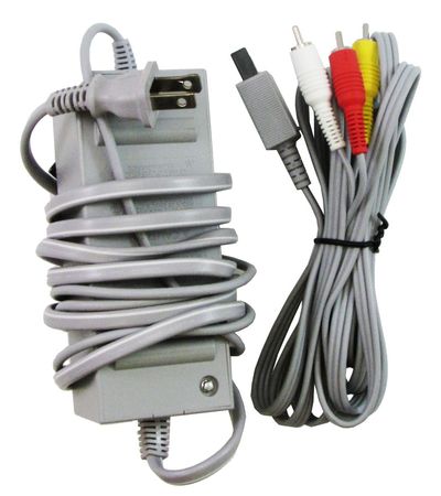 Nintendo Wii A V Cable AC Adapter OEM Video Game Accessories Nintendo Wii A V Cable AC Adapter OEM Video Game Accessories