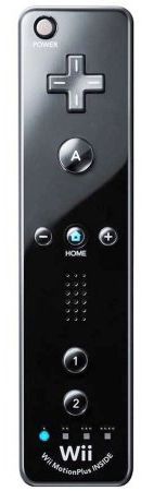 Nintendo Wii Motion Plus Remote Black Video Game Accessories Nintendo Wii Motion Plus Remote Black Video Game Accessories