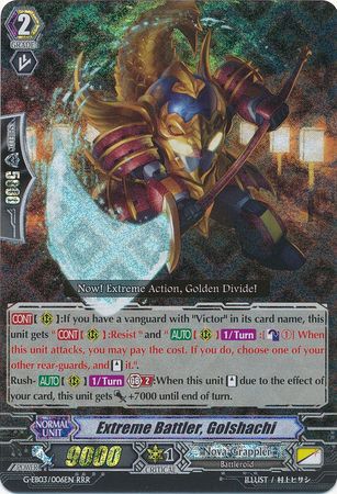 Extreme Battler Golshachi G EB03 006EN Triple Rare RRR Extreme Battler Golshachi G EB03 006EN Triple Rare RRR