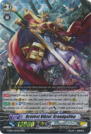 Bravest Viktor Grandgallop G EB03 007EN Triple Rare RRR Bravest Viktor Grandgallop G EB03 007EN Triple Rare RRR