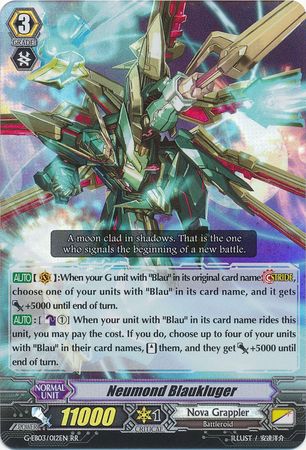 Neumond Blaukluger G EB03 012EN Double Rare RR G Extra Booster 3 The Galaxy Star Gate Singles Neumond Blaukluger G EB03 012EN Double Rare RR G Extra Booster 3 The Galaxy Star Gate Singles