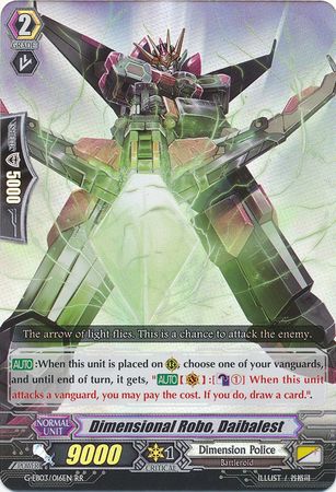 Dimensional Robo Daibalest G EB03 016EN Double Rare RR G Extra Booster 3 The Galaxy Star Gate Singles Dimensional Robo Daibalest G EB03 016EN Double Rare RR G Extra Booster 3 The Galaxy Star Gate Singles