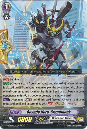 Cosmic Hero Grandmonk G EB03 017EN Double Rare RR G Extra Booster 3 The Galaxy Star Gate Singles Cosmic Hero Grandmonk G EB03 017EN Double Rare RR G Extra Booster 3 The Galaxy Star Gate Singles