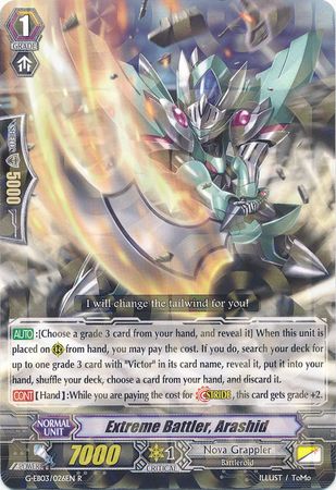 Extreme Battler Arashid G EB03 026EN Rare R G Extra Booster 3 The Galaxy Star Gate Singles Extreme Battler Arashid G EB03 026EN Rare R G Extra Booster 3 The Galaxy Star Gate Singles