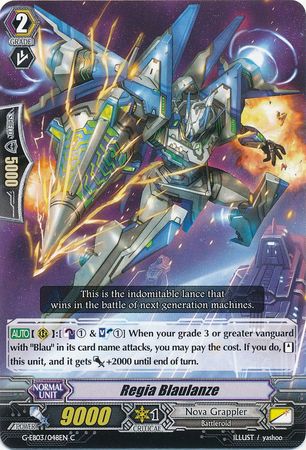 Regia Blaulanze G EB03 048EN Common C G Extra Booster 3 The Galaxy Star Gate Singles Regia Blaulanze G EB03 048EN Common C G Extra Booster 3 The Galaxy Star Gate Singles