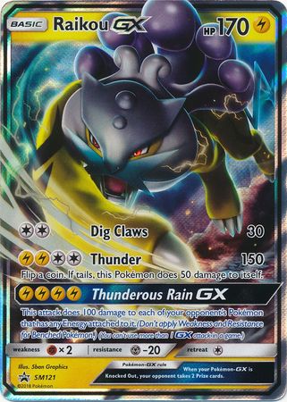 Card Pokemon Raikou Gx