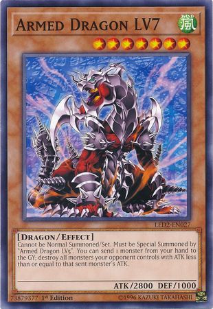 Armed Dragon LV7 LED2 EN027 Common 1st Edition Legendary Duelists Ancient Millennium Singles Armed Dragon LV7 LED2 EN027 Common 1st Edition Legendary Duelists Ancient Millennium Singles