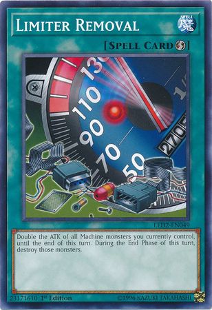 Limiter Removal LED2 EN049 Common 1st Edition Legendary Duelists Ancient Millennium Singles Limiter Removal LED2 EN049 Common 1st Edition Legendary Duelists Ancient Millennium Singles