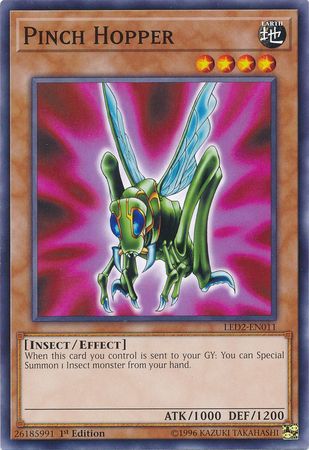 Pinch Hopper LED2 EN011 Common 1st Edition Legendary Duelists Ancient Millennium Singles Pinch Hopper LED2 EN011 Common 1st Edition Legendary Duelists Ancient Millennium Singles