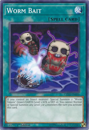 Worm Bait LED2 EN050 Common 1st Edition Legendary Duelists Ancient Millennium Singles Worm Bait LED2 EN050 Common 1st Edition Legendary Duelists Ancient Millennium Singles