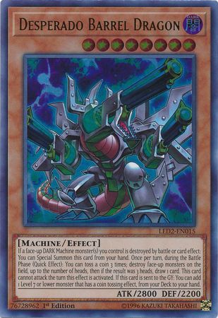 Desperado Barrel Dragon - LED2-EN015 - Ultra Rare 1st Edition