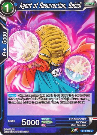 Agent of Resurrection Babidi BT3 045 Common Agent of Resurrection Babidi BT3 045 Common