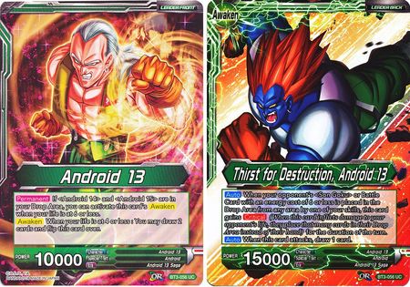 Android 13 Thirst for Destruction Android 13 BT3 056 Uncommon Android 13 Thirst for Destruction Android 13 BT3 056 Uncommon