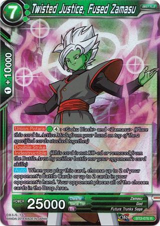 Twisted Justice Fused Zamasu BT3 076 Rare Twisted Justice Fused Zamasu BT3 076 Rare