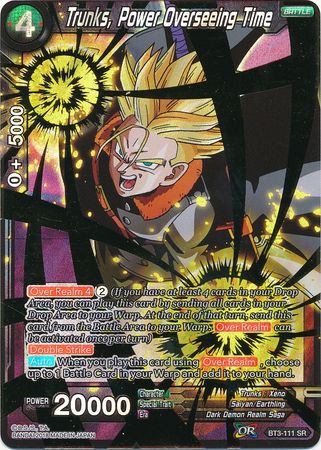 Trunks Power Overseeing Time BT3 111 Super Rare Trunks Power Overseeing Time BT3 111 Super Rare