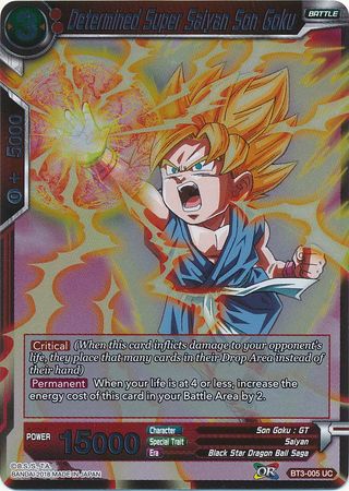 Dragon Ball Super Card Game BT3-004 Rising Fist Super Saiyan 2 Son Goku 