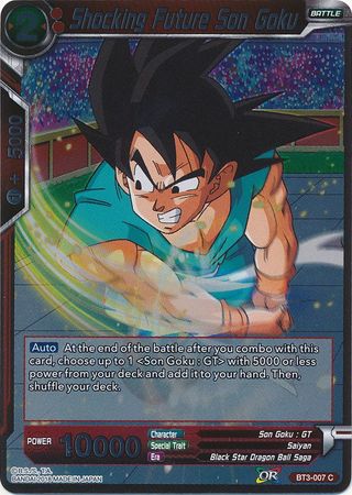 Shocking Future Son Goku BT3 007 Foil Common Shocking Future Son Goku BT3 007 Foil Common
