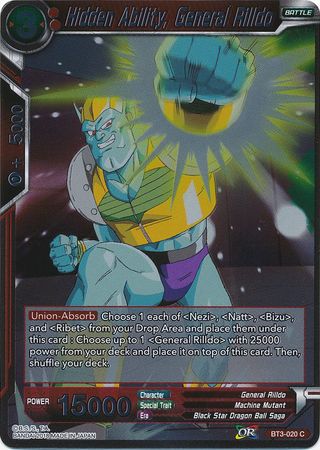 Hidden Ability General Rilldo BT3 020 Foil Common Hidden Ability General Rilldo BT3 020 Foil Common