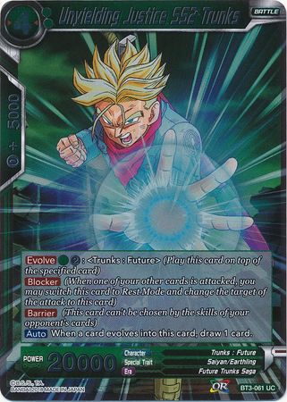 Unyielding Justice SS2 Trunks BT3 061 Foil Uncommon Cross Worlds Foil Singles Unyielding Justice SS2 Trunks BT3 061 Foil Uncommon Cross Worlds Foil Singles